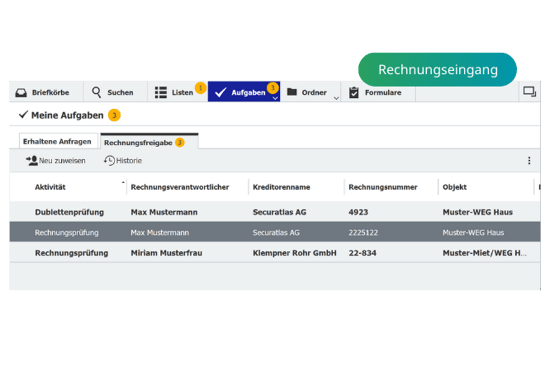 digitaler Rechnungseingang