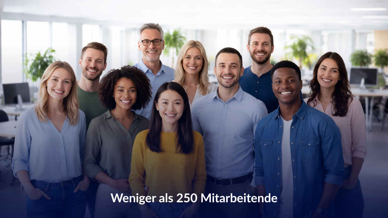 Weniger als 250 Mitarbeitende